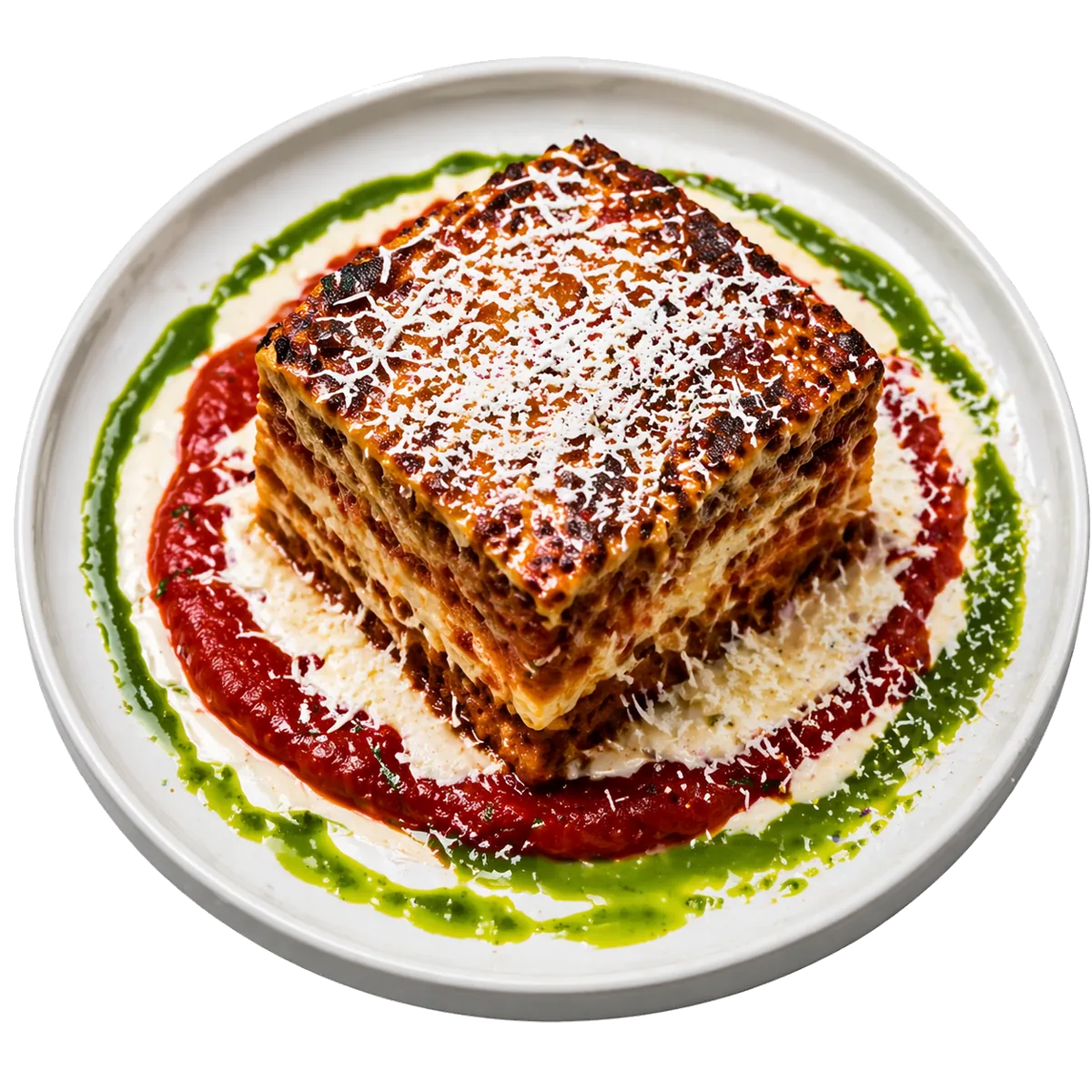 Level 7 — Pippi Lasagne mit 7 Schichten, Bolognese und Béchamel