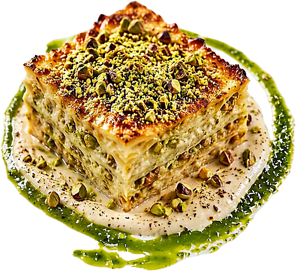 Level 7 Verde — Pistazie & Spinat Lasagne